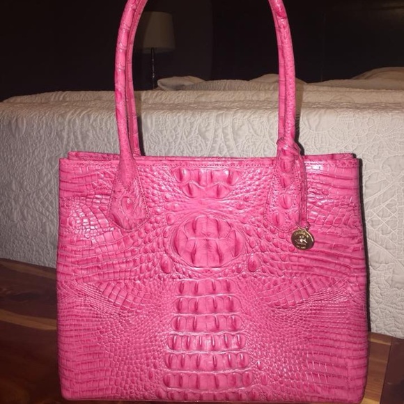 hot pink brahmin purse